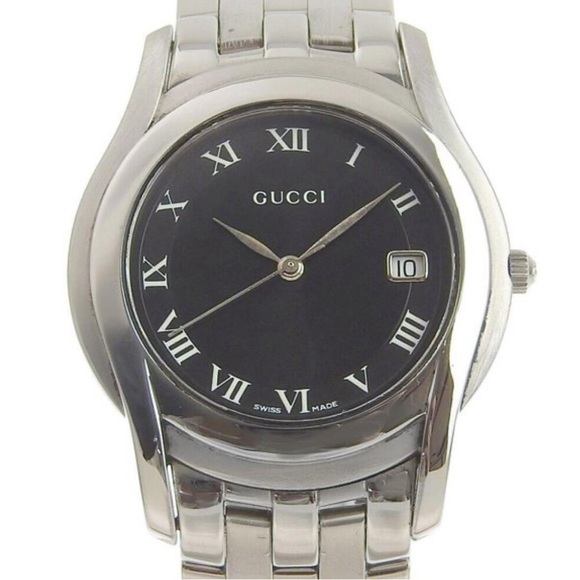 GUCCI Watches Stainless Steel Quartz Analog display ladies blackDial - Picture 1 of 9